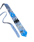Cravate Bleu Grise